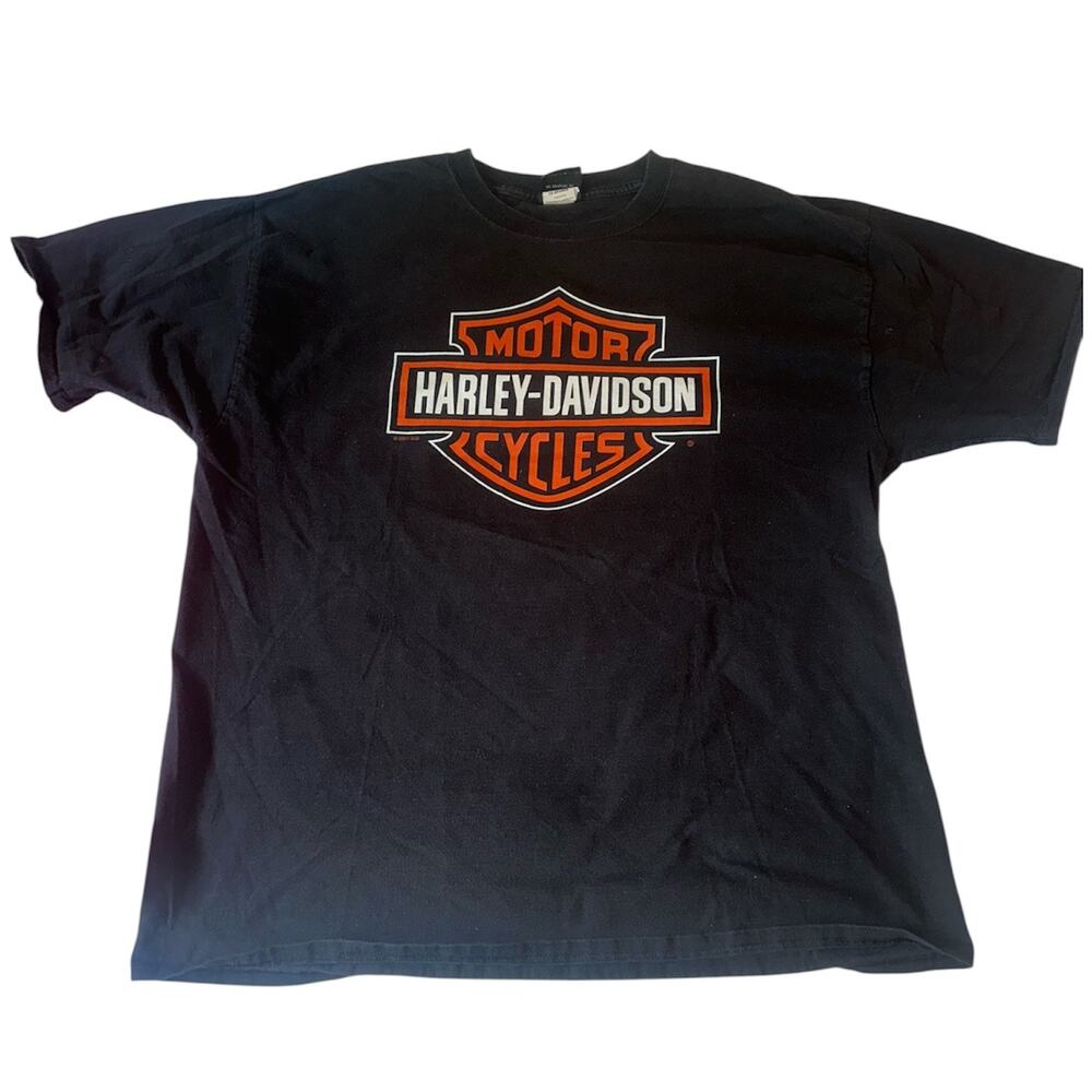 Harley Davidson 2016 North Carolina Dealer Graphic T-Shirt Black 2XL XXL Biker
